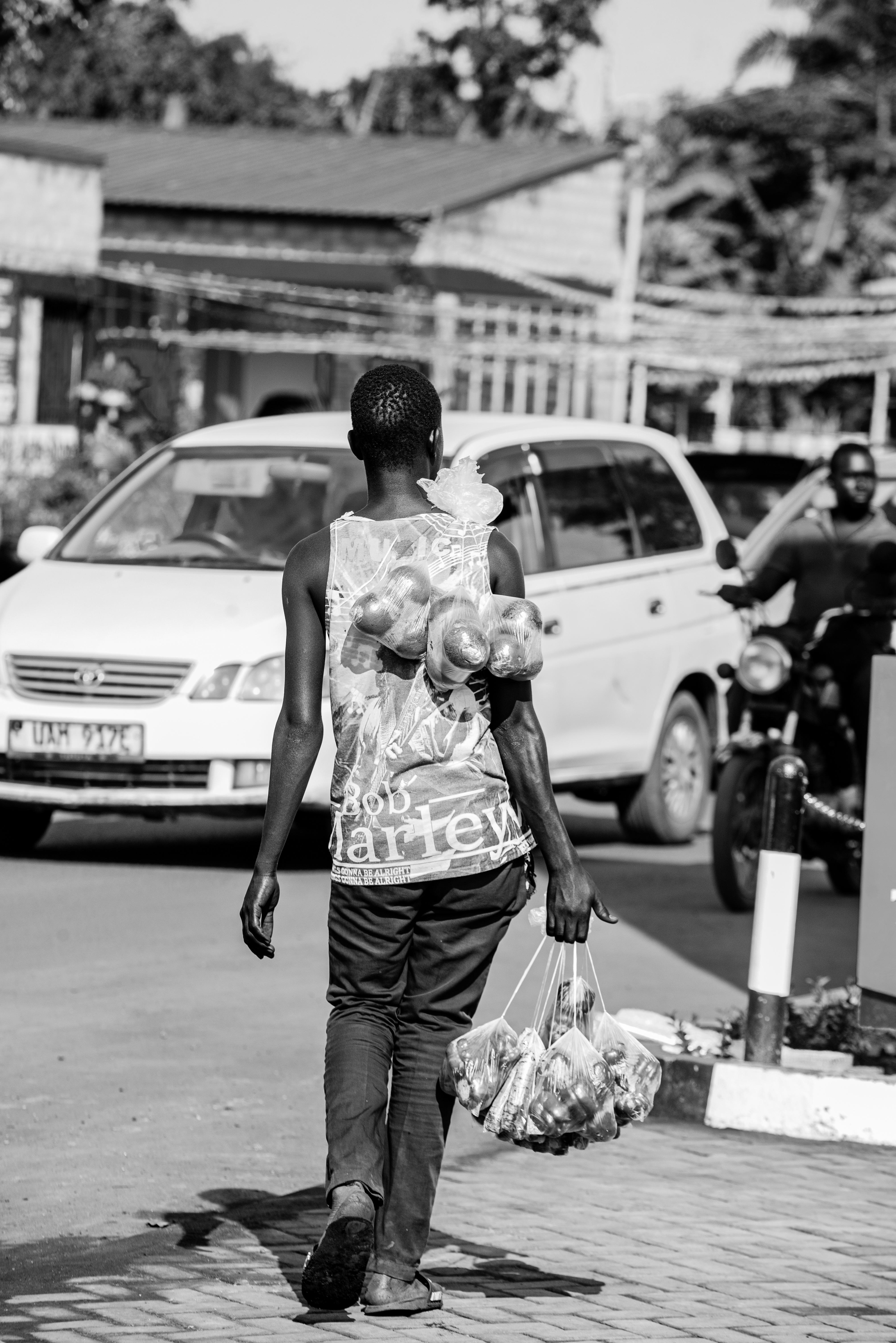 African street life and community